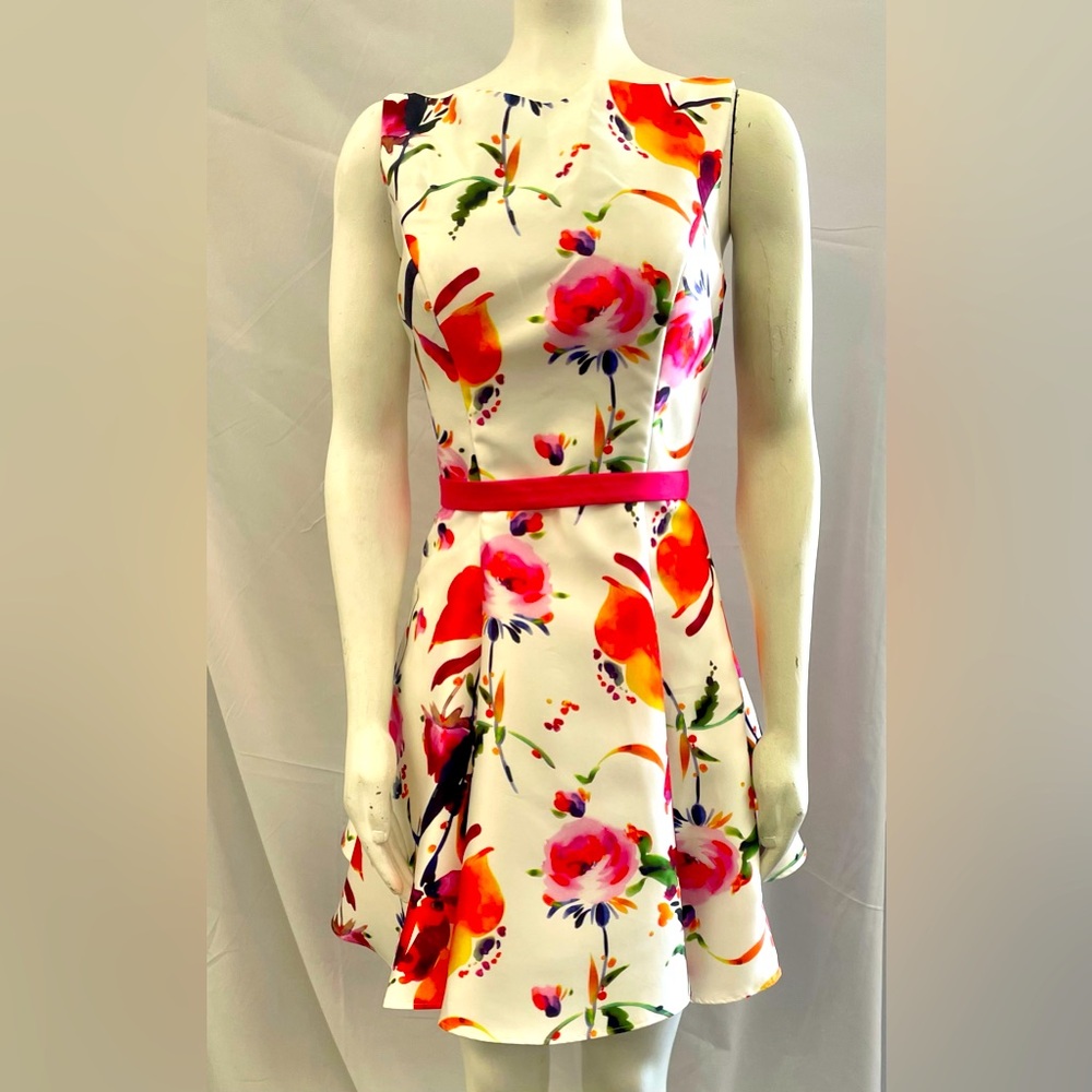 Floral short formal dress size 12